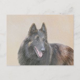 Belgische Tervuren schilderen - Cute Original Dog  Briefkaart