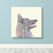 Belgische Tervuren schilderen - Cute Original Dog Canvas Afdruk (Insitu (Houten vloer))