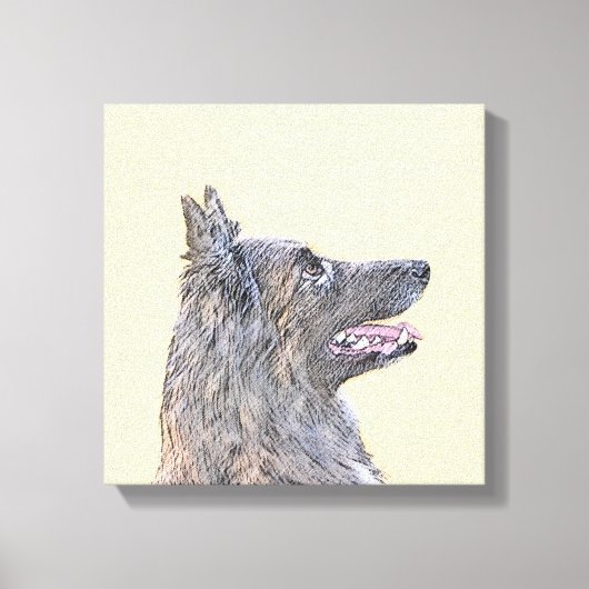 Belgische Tervuren schilderen - Cute Original Dog Canvas Afdruk (Voorkant)
