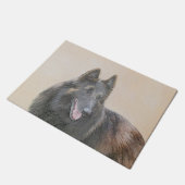 Belgische Tervuren schilderen - Cute Original Dog  Deurmat (Schuin)