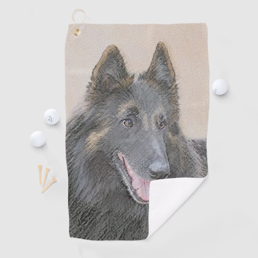 Belgische Tervuren schilderen - Cute Original Dog  Golfhanddoek (Insitu)
