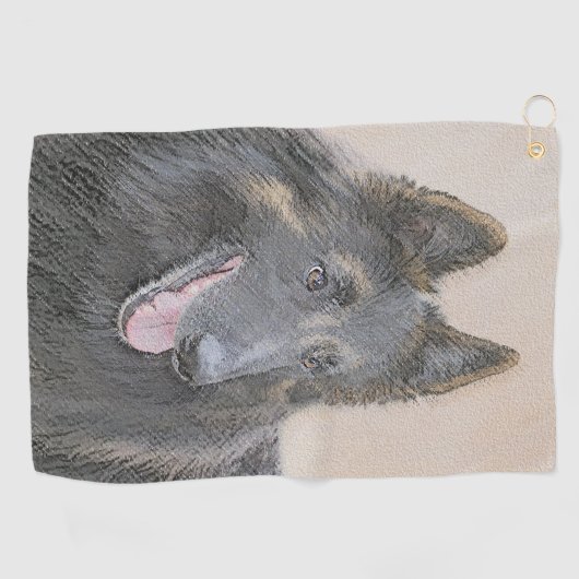 Belgische Tervuren schilderen - Cute Original Dog  Golfhanddoek (Horizontaal)