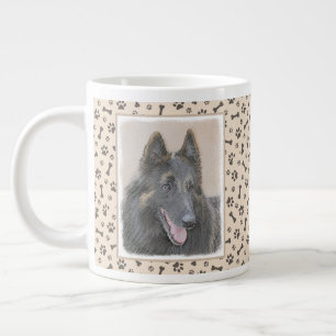 Belgische Tervuren schilderen - Cute Original Dog  Grote Koffiekop