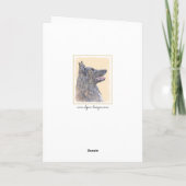 Belgische Tervuren schilderen - Cute Original Dog  Kaart (Achterkant)