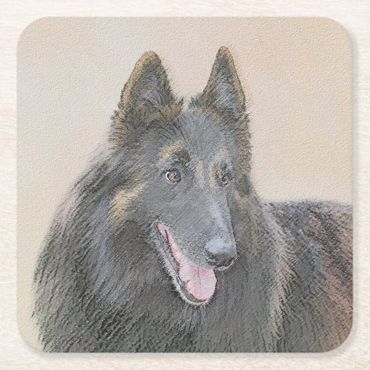 Belgische Tervuren schilderen - Cute Original Dog  Kartonnen Onderzetters (Voorkant)
