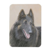 Belgische Tervuren schilderen - Cute Original Dog Magneet (Verticaal)