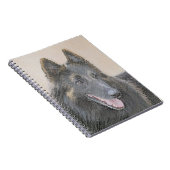 Belgische Tervuren schilderen - Cute Original Dog  Notitieboek (Rechterzijde)