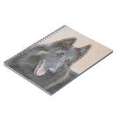 Belgische Tervuren schilderen - Cute Original Dog  Notitieboek (Linkerzijde)