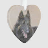 Belgische Tervuren schilderen - Cute Original Dog  Ornament (voorkant)