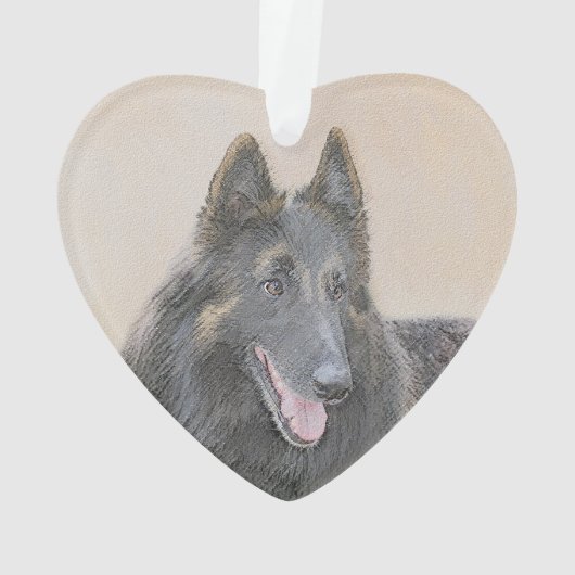 Belgische Tervuren schilderen - Cute Original Dog  Ornament (achterkant)