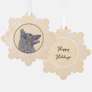 Belgische Tervuren schilderen - Cute Original Dog  Ornament Kaart