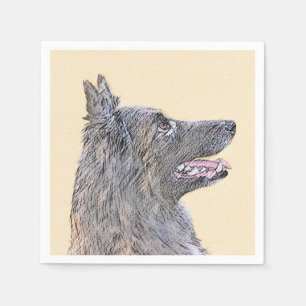 Belgische Tervuren schilderen - Cute Original Dog  Servet