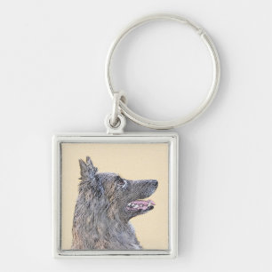 Belgische Tervuren schilderen - Cute Original Dog Sleutelhanger