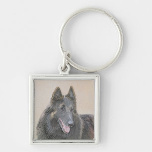 Belgische Tervuren schilderen - Cute Original Dog Sleutelhanger
