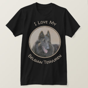 Belgische Tervuren schilderen - Cute Original Dog  T-shirt