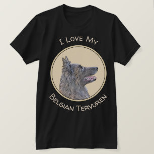 Belgische Tervuren schilderen - Cute Original Dog  T-shirt