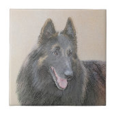 Belgische Tervuren schilderen - Cute Original Dog  Tegeltje (Voorkant)