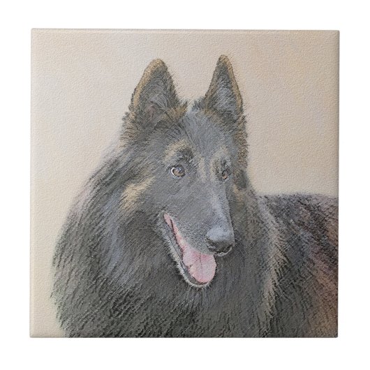 Belgische Tervuren schilderen - Cute Original Dog  Tegeltje (Voorkant)