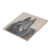 Belgische Tervuren schilderen - Cute Original Dog  Tegeltje (Zijkant)