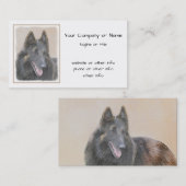 Belgische Tervuren schilderen - Cute Original Dog  Visitekaartje (Voorkant / Achterkant)