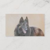 Belgische Tervuren schilderen - Cute Original Dog  Visitekaartje (Achterkant)