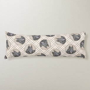 Belgische Tervuren Shepherd Fawn Schilderen Hond A Lichaamskussen