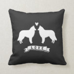 Belgische Tervuren Silhouettes Love Kussen<br><div class="desc"></div>