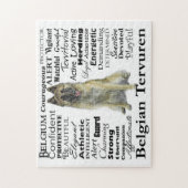 Belgische Tervuren Traits Puzzle Legpuzzel (Verticaal)