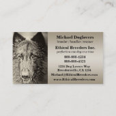 Belgische Tervuren Visitekaartje (Achterkant)