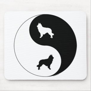 Belgische Tervuren Yin Yang Muismat