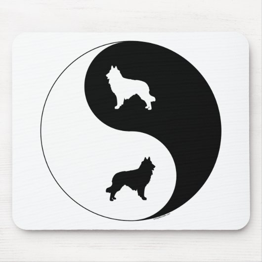 Belgische Tervuren Yin Yang Muismat (Voorkant)