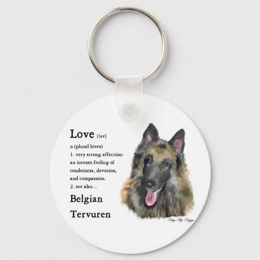 Belgische Tervurengeschenken Sleutelhanger (Voorkant)