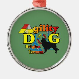 Belgische Tervurense Agility Metalen Ornament