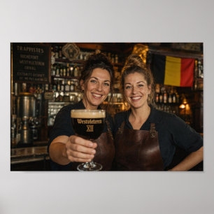 Belgische Trappisten Barroom Welkom Poster