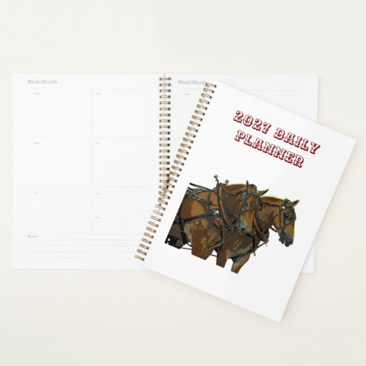 Belgische Trekpaard Dagelijkse Planner (Display)