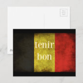 Belgische vlag 2016 Hommage Briefkaart (Voorkant / Achterkant)