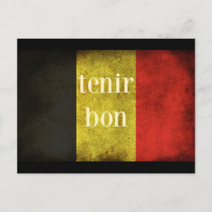 Belgische vlag 2016 Hommage Briefkaart