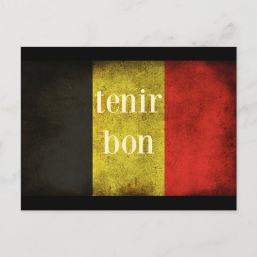 Belgische vlag 2016 Hommage Briefkaart (Voorkant)