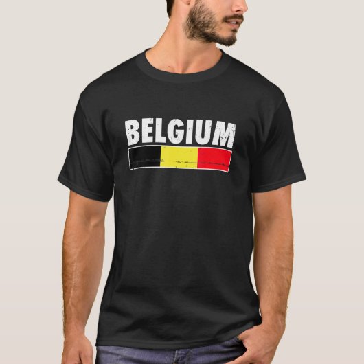 Belgische vlag 2 t-shirt (Voorkant)