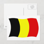 Belgische Vlag Ansichtkaart Briefkaart (Voorkant / Achterkant)