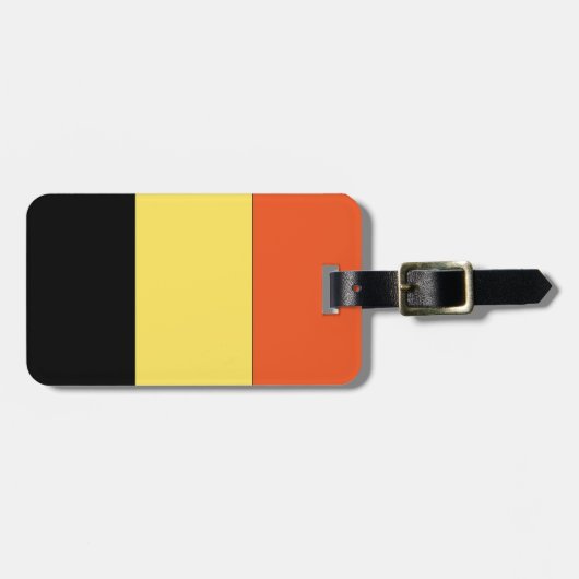 Belgische vlag bagagelabel (Voorkant horizontaal)
