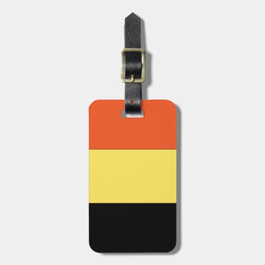 Belgische vlag bagagelabel (Voorkant verticaal)