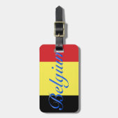 Belgische vlag bagagelabel (Voorkant verticaal)