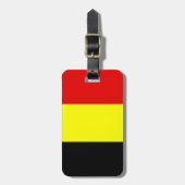 Belgische vlag bagagelabel (Voorkant verticaal)
