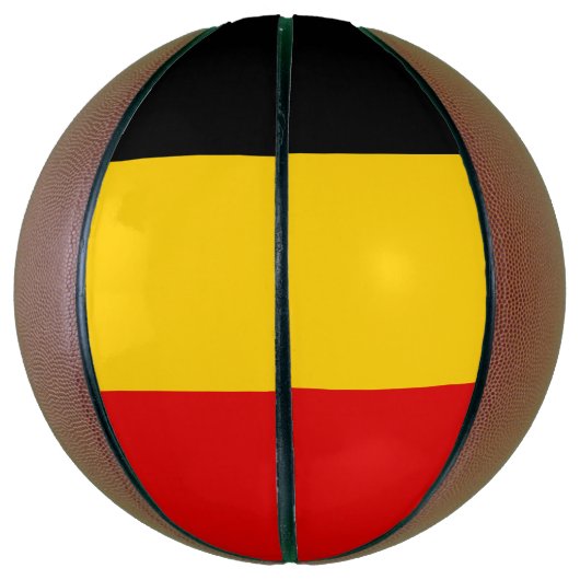 Belgische vlag basketbal (Verticaal)
