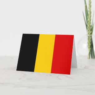 Belgische vlag bedankkaart