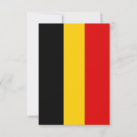 Belgische vlag bedankkaart (Voorkant)