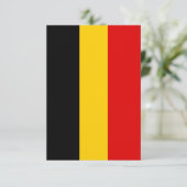 Belgische vlag bedankkaart (Staand voorkant)