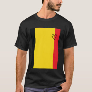 Belgische vlag Belgen Hart Trots Erfgoed Nationaal T-shirt