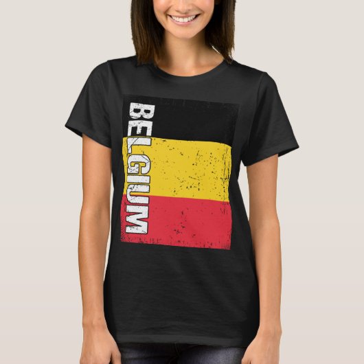 Belgische vlag België 1 T-shirt (Voorkant)